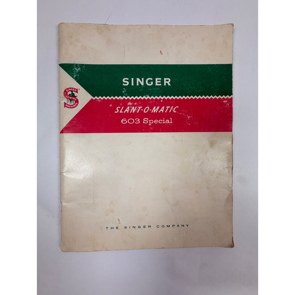 Vintage Singer Pamphlet – Original Sewing Machine Manual – Rare Collector Piece
